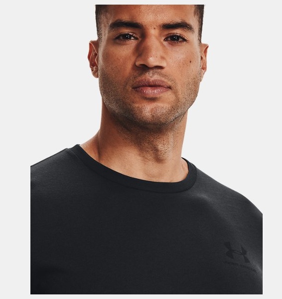 Siyah Erkek UA Sportstyle LC Kısa Kollu T-shirt