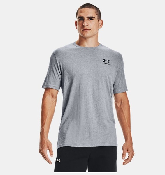Gri Erkek UA Sportstyle LC Kısa Kollu T-shirt