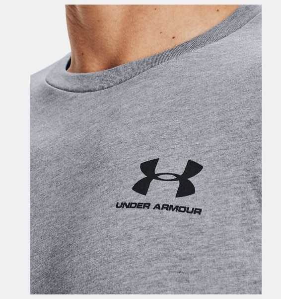 Gri Erkek UA Sportstyle LC Kısa Kollu T-shirt