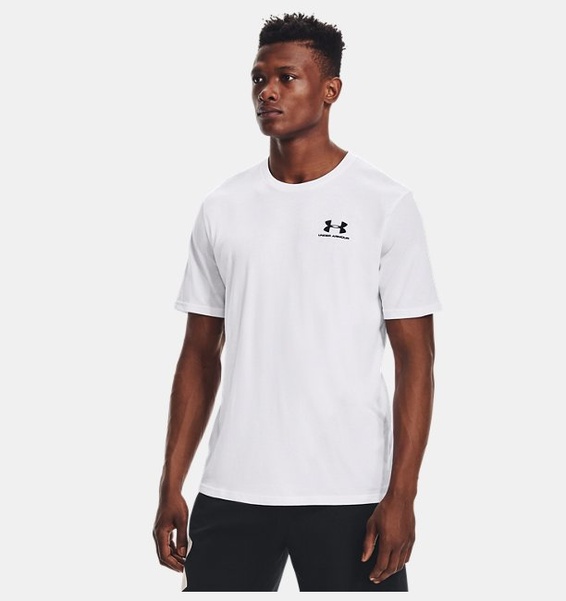 Beyaz Erkek UA Sportstyle LC Kısa Kollu T-shirt