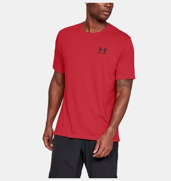 Kırmızı Erkek UA Sportstyle LC Kısa Kollu T-shirt
