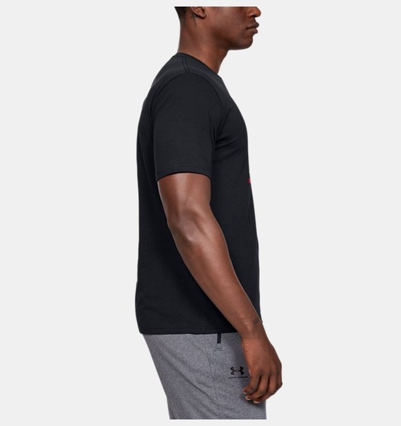 Siyah Erkek UA GL Foundation Kısa Kollu T-shirt