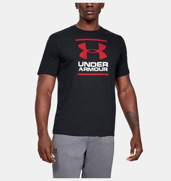 Siyah Erkek UA GL Foundation Kısa Kollu T-shirt