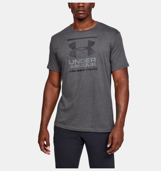 Gri Erkek UA GL Foundation Kısa Kollu T-shirt