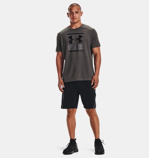 Gri Erkek UA GL Foundation Kısa Kollu T-shirt