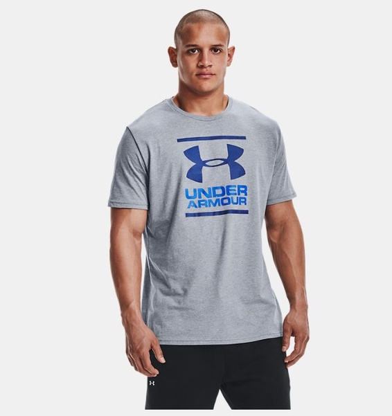 Gri Erkek UA GL Foundation Kısa Kollu T-shirt