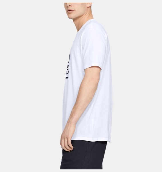 Beyaz Erkek UA GL Foundation Kısa Kollu T-shirt