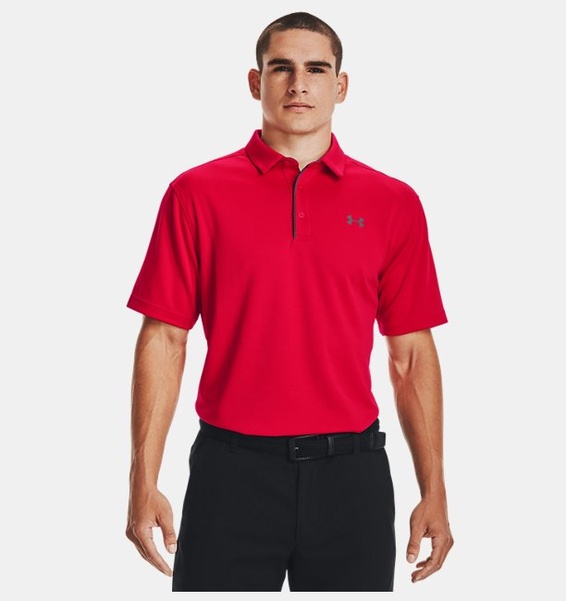 Kırmızı Erkek UA Tech Polo T-shirt