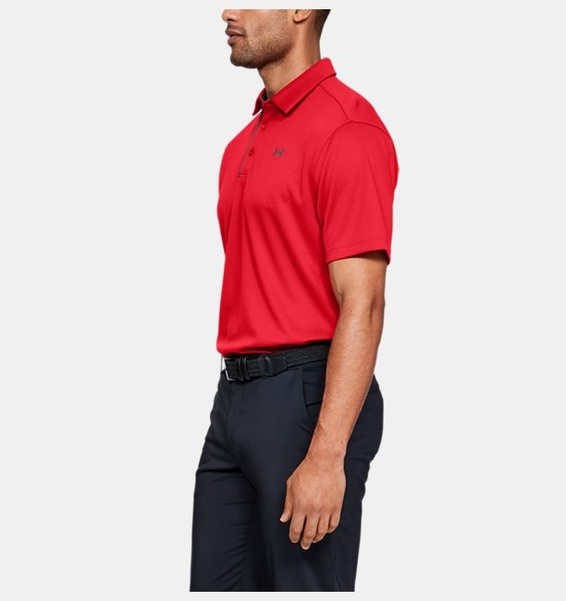 Kırmızı Erkek UA Tech Polo T-shirt