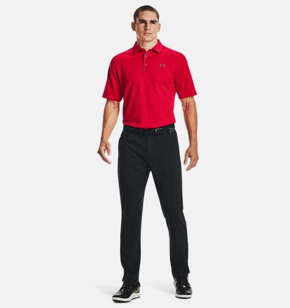 Kırmızı Erkek UA Tech Polo T-shirt
