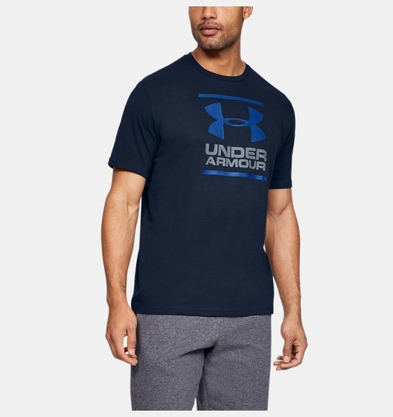 Lacivert Erkek UA GL Foundation Kısa Kollu T-shirt