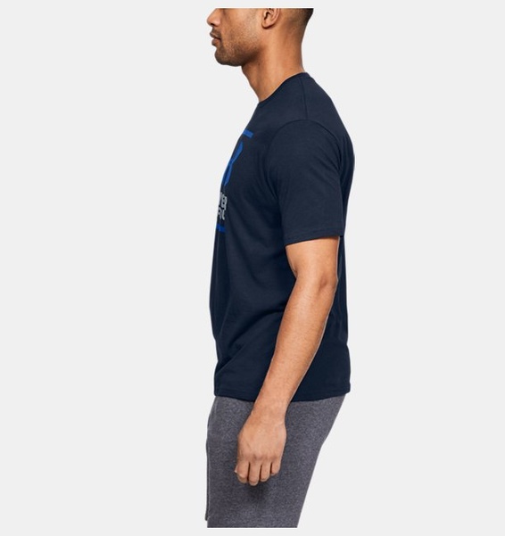 Lacivert Erkek UA GL Foundation Kısa Kollu T-shirt