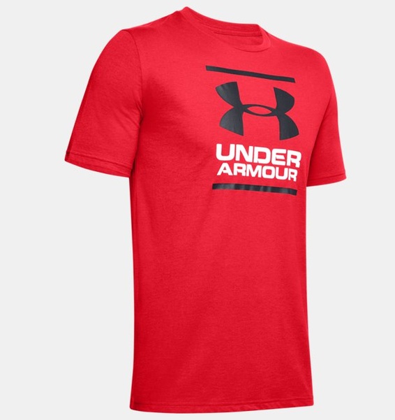 Kırmızı Erkek UA GL Foundation Kısa Kollu T-shirt