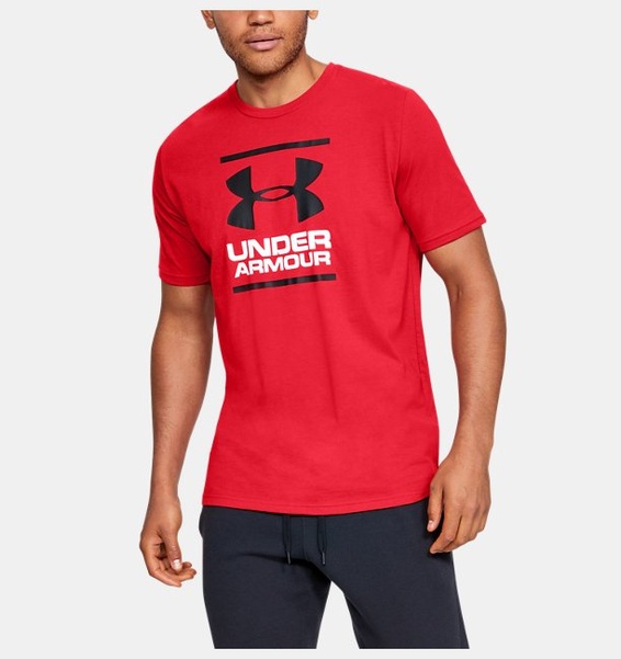 Kırmızı Erkek UA GL Foundation Kısa Kollu T-shirt