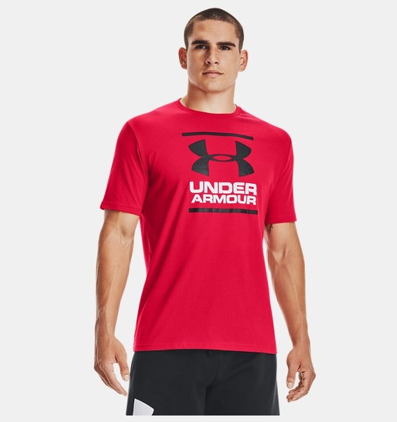 Kırmızı Erkek UA GL Foundation Kısa Kollu T-shirt