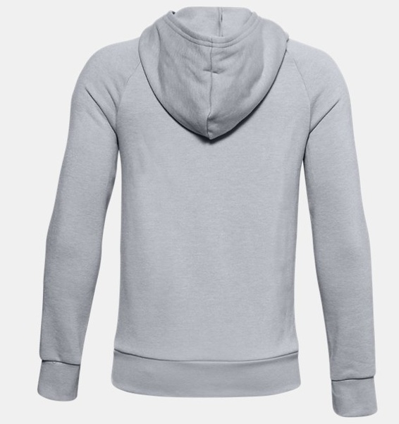 Gri Erkek Çocuk UA Rival Fleece Big Logo Kapüşonlu Üst