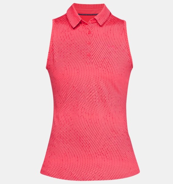 Pembe Kadın UA Zinger Kolsuz Novelty Polo