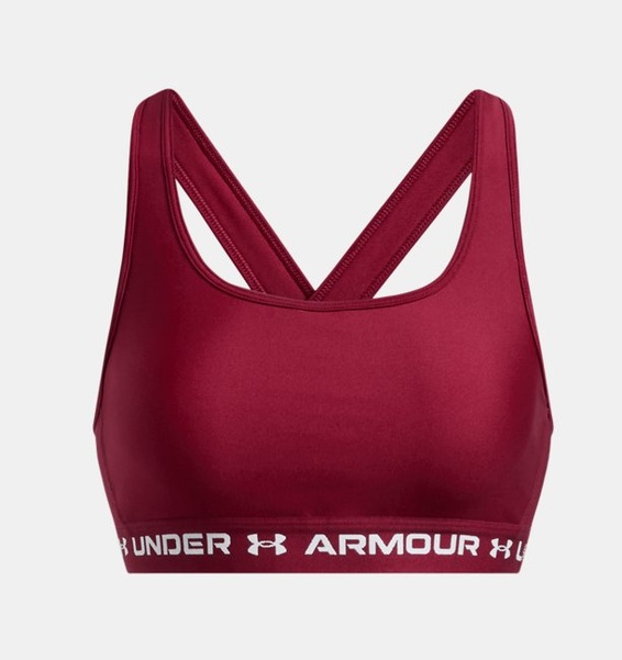 Bordo Kadın UA Crossback Mid Spor Sütyeni