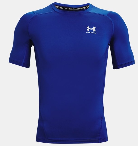 Lacivert Erkek UA HeatGear Armour Compression Kısa Kollu T-shirt