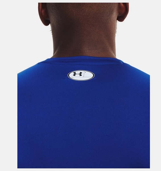 Lacivert Erkek UA HeatGear Armour Compression Kısa Kollu T-shirt