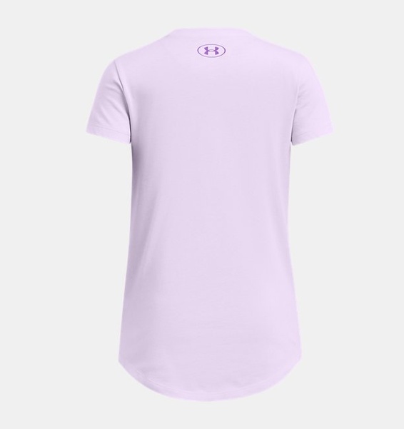 Mor Çocuk UA Sportswear Logo Kısa Kollu T-shirt