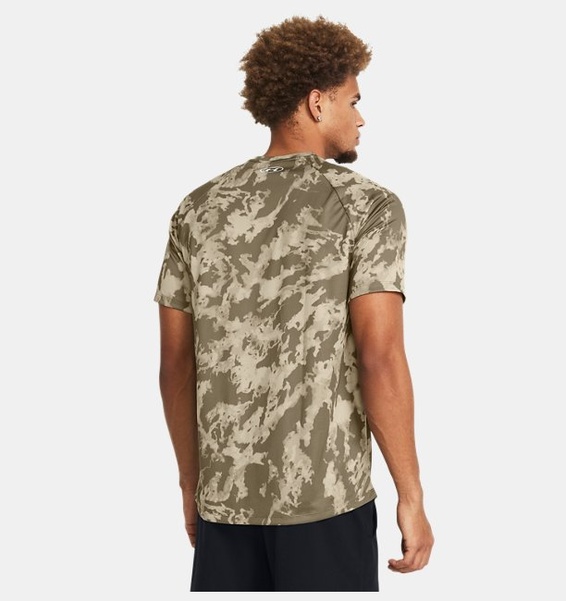 Vizon Erkek UA Tech ABC Camo Kısa Kollu T-shirt