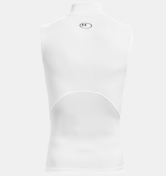 Beyaz Erkek UA HeatGear Armour Compression Mock Atlet