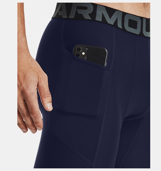 Lacivert Erkek UA HeatGear Armour Kısa Tayt