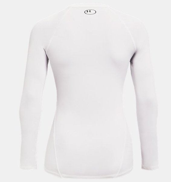 Beyaz Kadın UA HeatGear Authentics Compression Uzun Kollu T-shirt