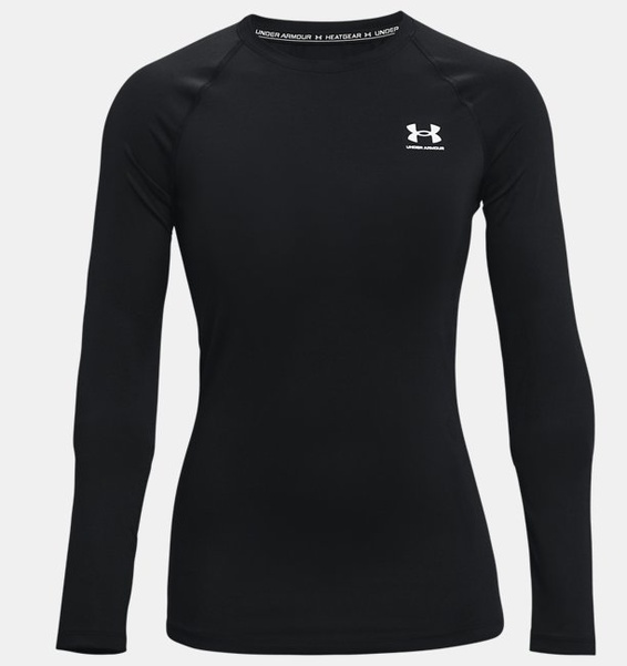 Siyah Kadın UA HeatGear Authentics Compression Uzun Kollu T-shirt