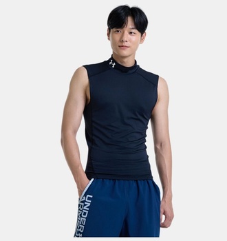 Erkek UA HeatGear Armour Compression Mock Atlet