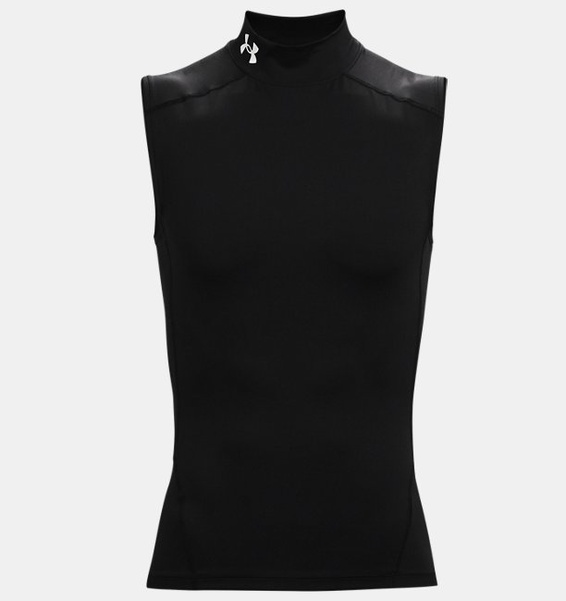 Siyah Erkek UA HeatGear Armour Compression Mock Atlet