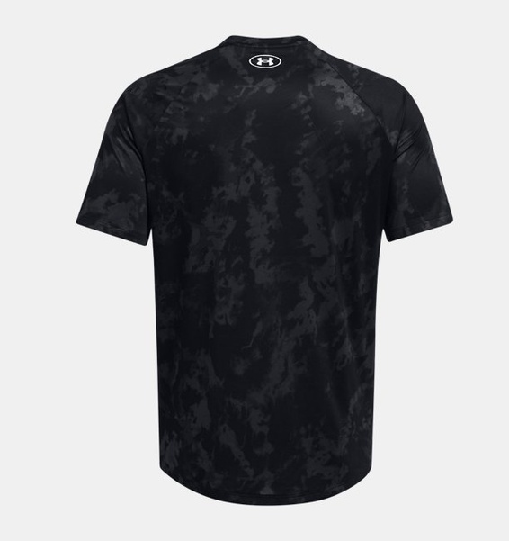 Siyah Erkek UA Tech ABC Camo Kısa Kollu T-shirt