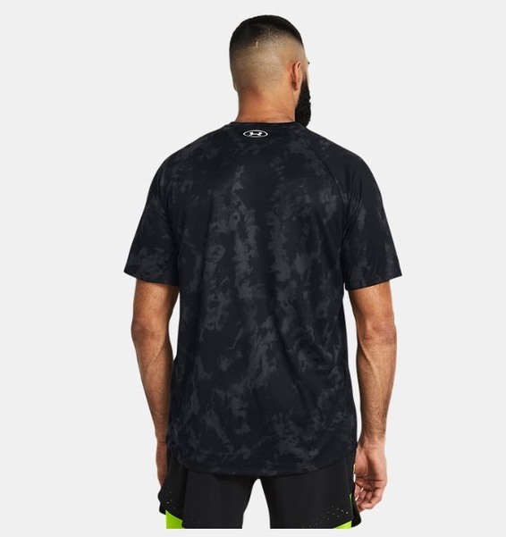 Siyah Erkek UA Tech ABC Camo Kısa Kollu T-shirt
