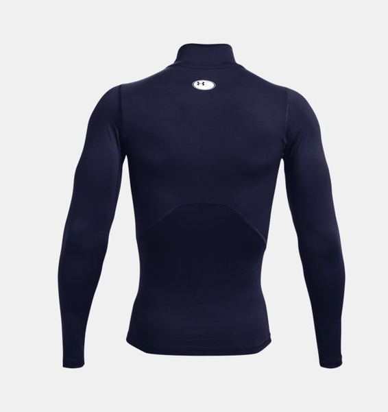 Lacivert Erkek UA HeatGear Armour Compression Mock Uzun Kollu T-shirt