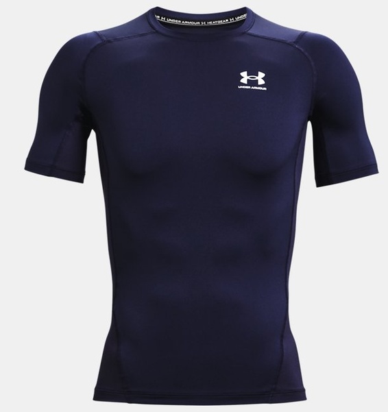 Lacivert Erkek UA HeatGear Armour Compression Kısa Kollu T-shirt