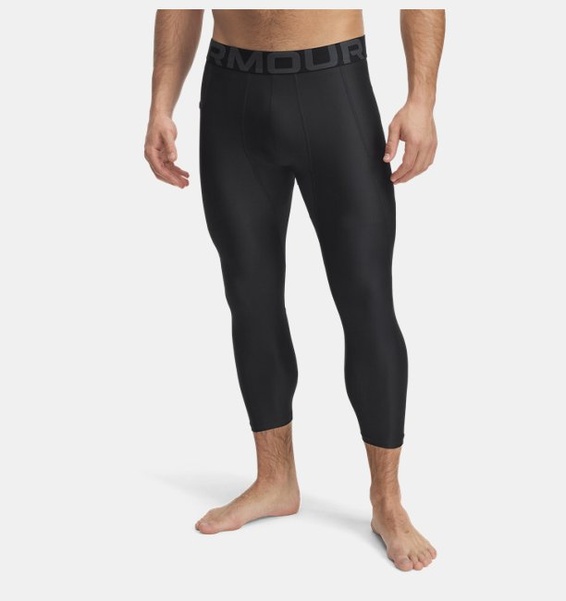 Gri Erkek UA HeatGear Armour 3/4 Tayt