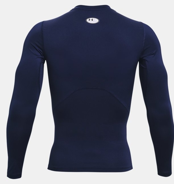 Lacivert Erkek UA HeatGear Armour Compression Uzun Kollu T-shirt