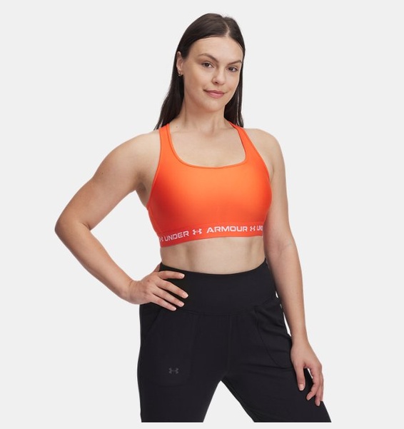 Kırmızı Kadın UA Crossback Mid Spor Sütyeni
