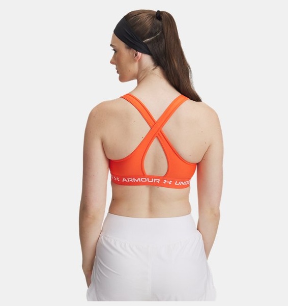 Kırmızı Kadın UA Crossback Mid Spor Sütyeni