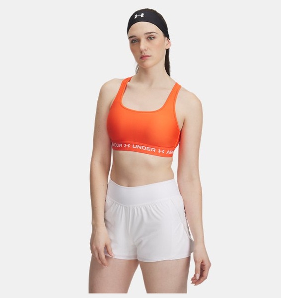 Kırmızı Kadın UA Crossback Mid Spor Sütyeni