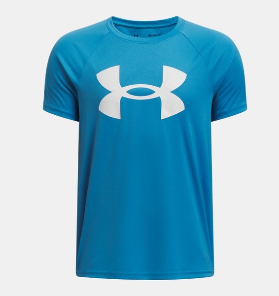 Mavi Erkek Çocuk UA Tech™ Big Logo Kısa Kollu T-shirt