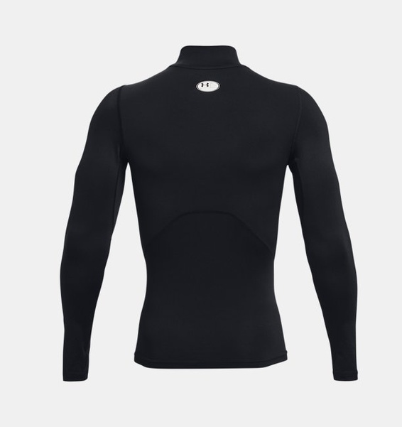 Siyah Erkek UA HeatGear Armour Compression Mock Uzun Kollu T-shirt