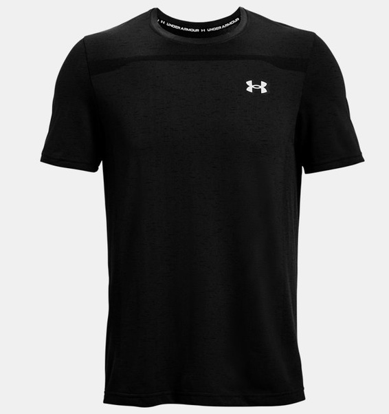 Siyah Erkek UA Dikişsiz Kısa Kollu T-shirt