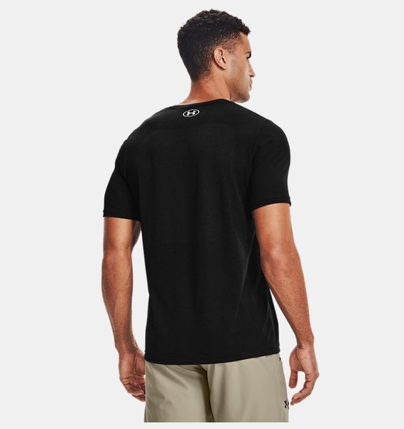 Siyah Erkek UA Dikişsiz Kısa Kollu T-shirt