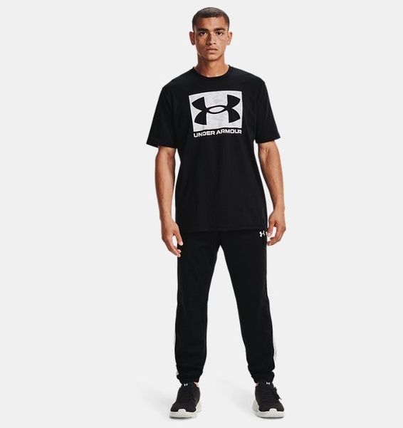 Siyah Erkek UA ABC Camo Boxed Logo Kısa Kollu T-shirt