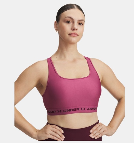 Kırmızı Kadın UA Crossback Mid Spor Sütyeni