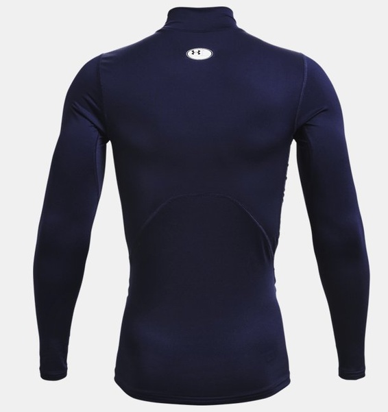 Mavi Erkek UA ColdGear Armour Compression Mock Uzun Kollu T-shirt