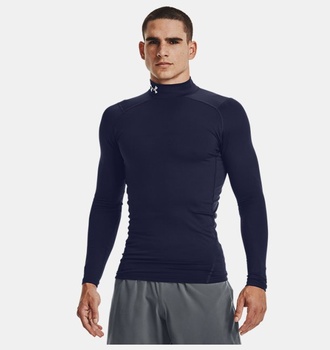 Erkek UA ColdGear Armour Compression Mock Uzun Kollu T-shirt