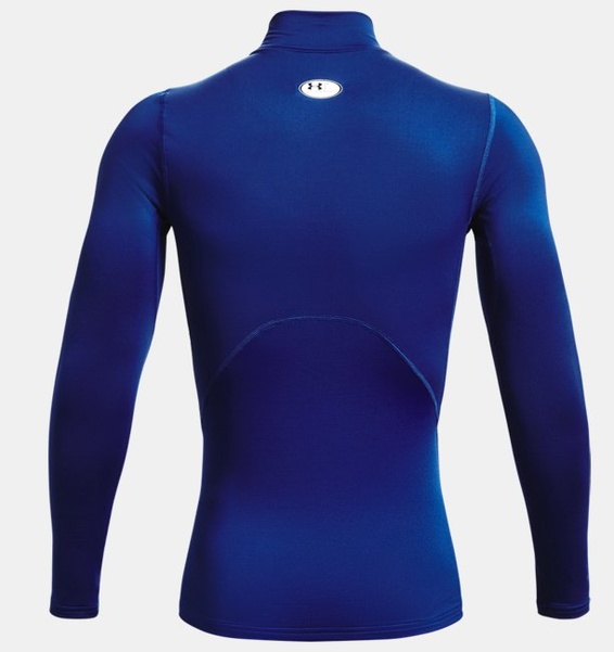 Mavi Erkek UA ColdGear Armour Compression Mock Uzun Kollu T-shirt